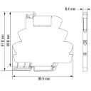 RELAY BASE WEIDMULLER FLAT 5 PIN | TRZ 24VDC 1CO AGSNO