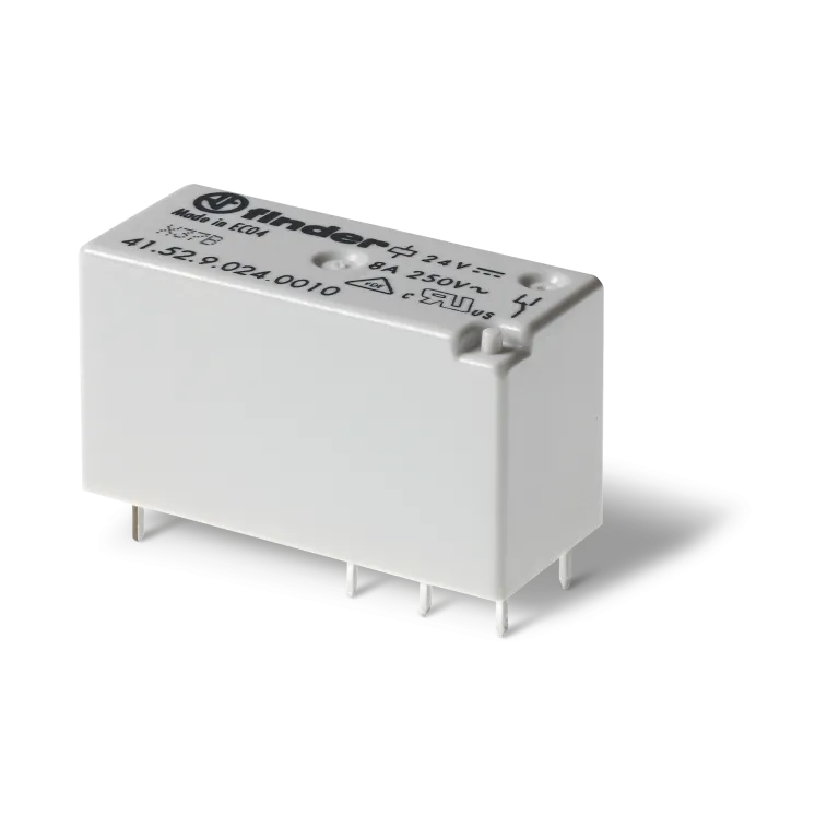 RELAY FINDER FLAT 8 PIN 24V DC 8A PCB | 41.52.9.024