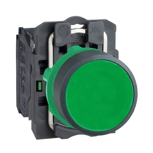 PUSH BUTTON SCHNEIDER PVC GREEN