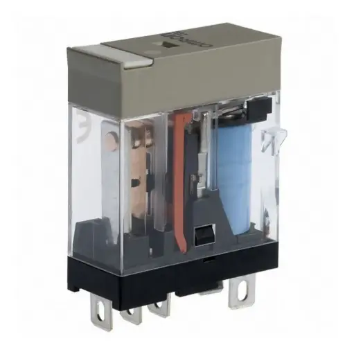 [9882] RELAY OMRON FLAT 5 PIN 24V DC CR INDICATOR GREEN